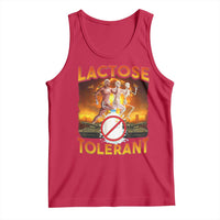 Funny Lactose Tolerant Tank Top Ironic Sarcastic Funny Humor Cringe Meme - Wonder Print Shop