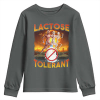 Funny Lactose Tolerant Youth Sweatshirt Ironic Sarcastic Funny Humor Cringe Meme - Wonder Print Shop
