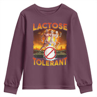 Funny Lactose Tolerant Youth Sweatshirt Ironic Sarcastic Funny Humor Cringe Meme - Wonder Print Shop