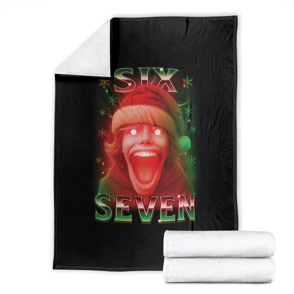 67 Six Seven Christmas Meme Throw Blanket The Mason 67 Kid Gen Alpha Slang - Wonder Print Shop