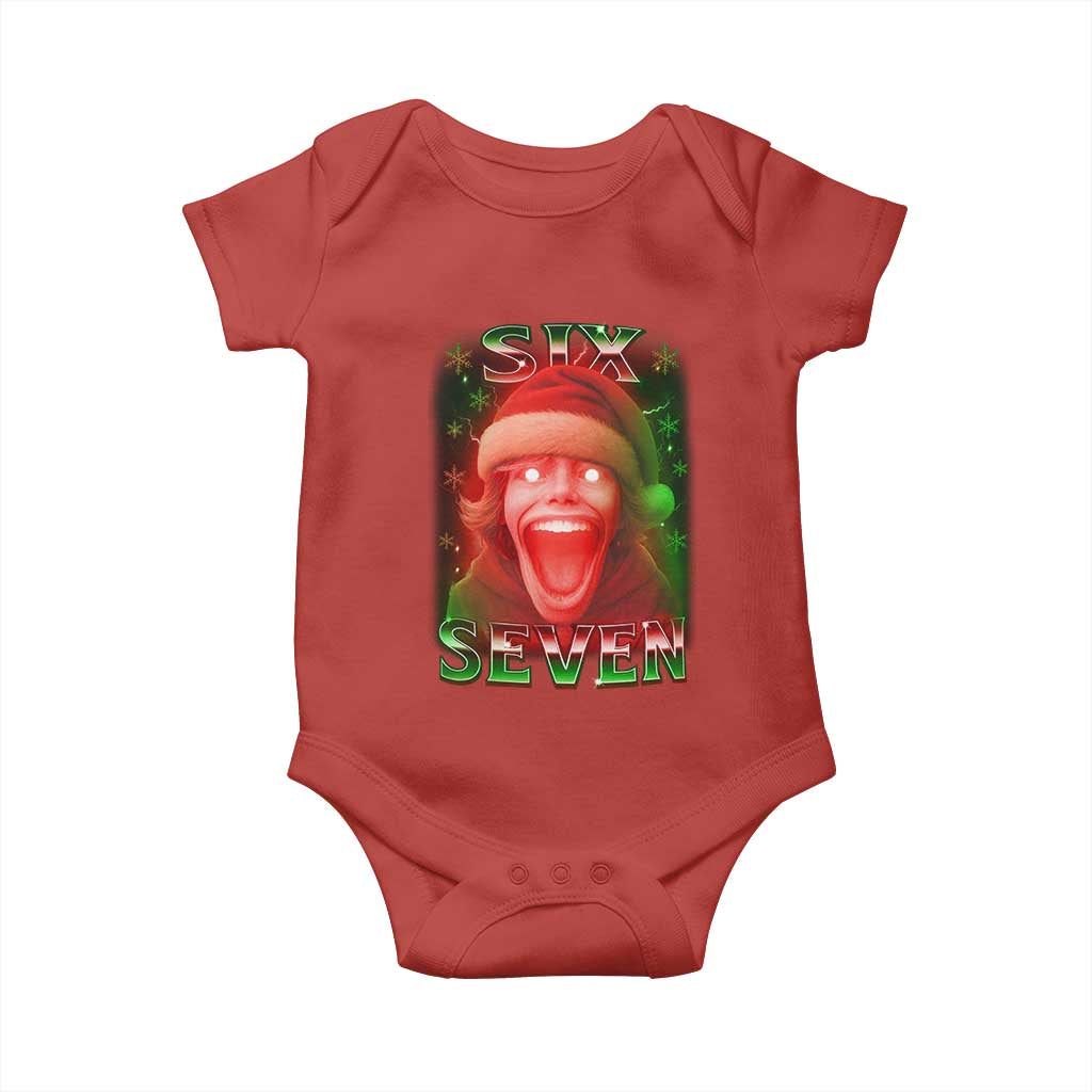 67 Six Seven Christmas Meme Baby Onesie The Mason 67 Kid Gen Alpha Slang - Wonder Print Shop