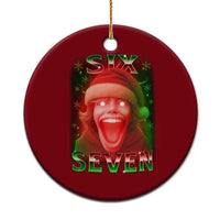 67 Six Seven Xmas Meme Ceramic Ornament The Mason 67 Kid Gen Alpha Slang - Wonder Print Shop