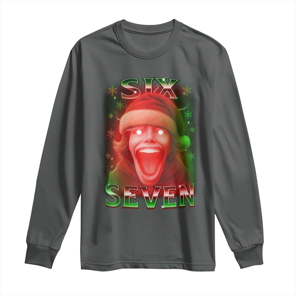 67 Six Seven Christmas Meme Long Sleeve Shirt The Mason 67 Kid Gen Alpha Slang - Wonder Print Shop