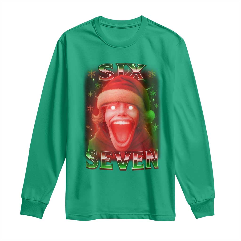 67 Six Seven Christmas Meme Long Sleeve Shirt The Mason 67 Kid Gen Alpha Slang - Wonder Print Shop
