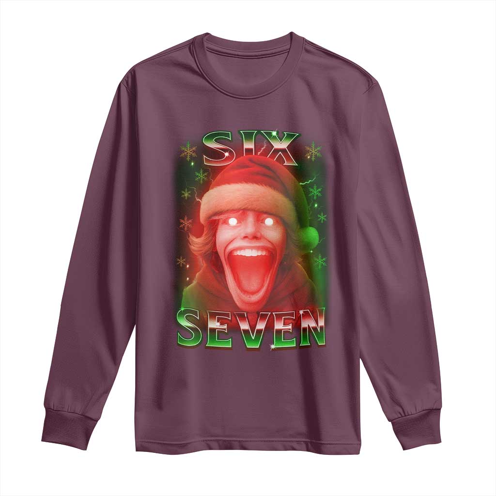 67 Six Seven Christmas Meme Long Sleeve Shirt The Mason 67 Kid Gen Alpha Slang - Wonder Print Shop
