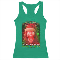67 Six Seven Christmas Meme Racerback Tank Top The Mason 67 Kid Gen Alpha Slang - Wonder Print Shop
