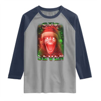 67 Six Seven Christmas Meme Raglan Shirt The Mason 67 Kid Gen Alpha Slang - Wonder Print Shop