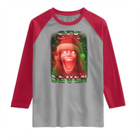 67 Six Seven Christmas Meme Raglan Shirt The Mason 67 Kid Gen Alpha Slang - Wonder Print Shop