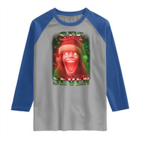 67 Six Seven Christmas Meme Raglan Shirt The Mason 67 Kid Gen Alpha Slang - Wonder Print Shop
