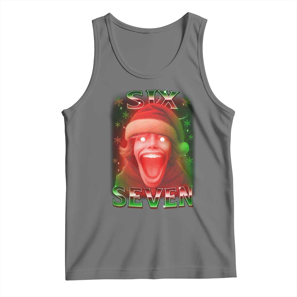 67 Six Seven Christmas Meme Tank Top The Mason 67 Kid Gen Alpha Slang - Wonder Print Shop