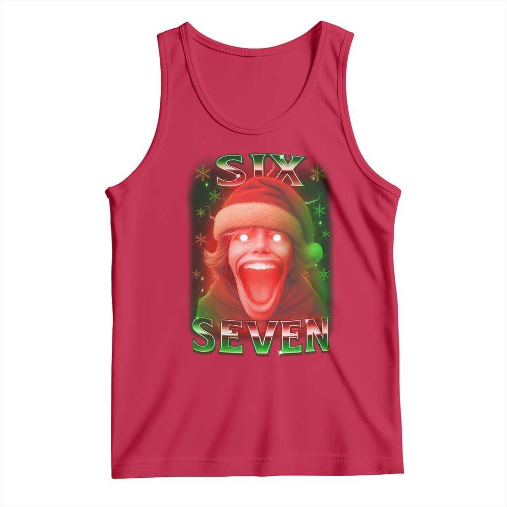 67 Six Seven Christmas Meme Tank Top The Mason 67 Kid Gen Alpha Slang - Wonder Print Shop