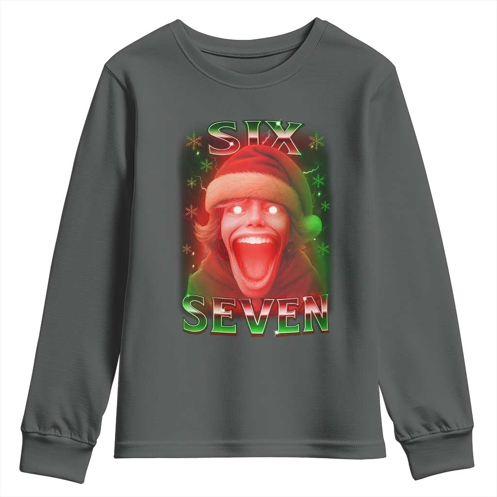 67 Six Seven Christmas Meme Youth Sweatshirt The Mason 67 Kid Gen Alpha Slang - Wonder Print Shop