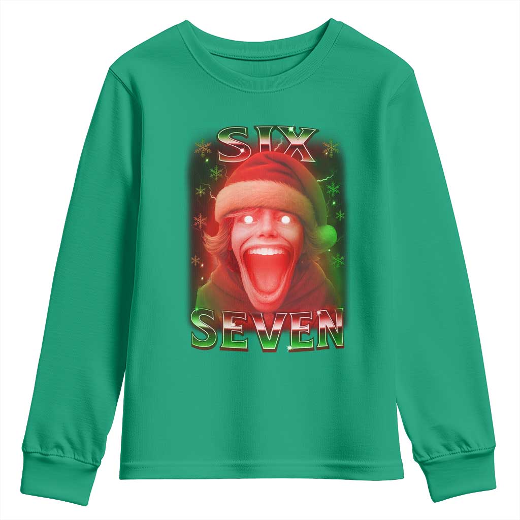 67 Six Seven Christmas Meme Youth Sweatshirt The Mason 67 Kid Gen Alpha Slang - Wonder Print Shop