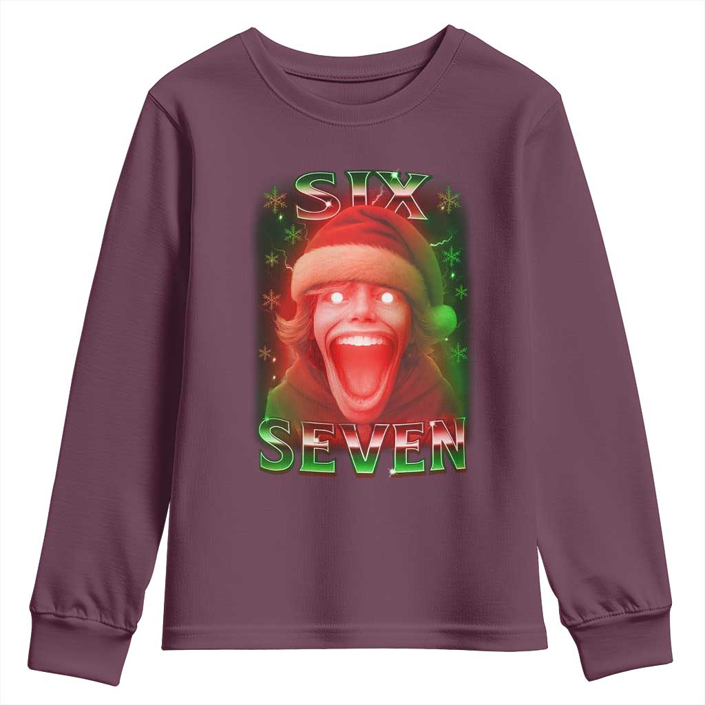 67 Six Seven Christmas Meme Youth Sweatshirt The Mason 67 Kid Gen Alpha Slang - Wonder Print Shop