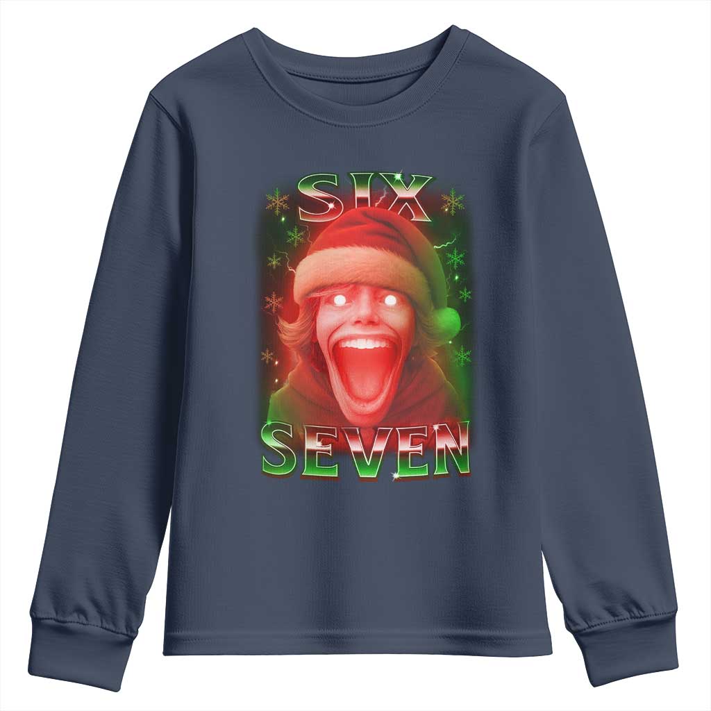 67 Six Seven Christmas Meme Youth Sweatshirt The Mason 67 Kid Gen Alpha Slang - Wonder Print Shop