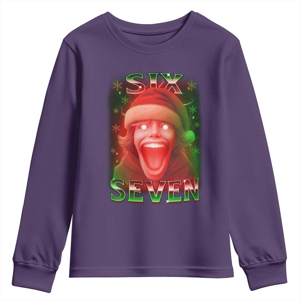 67 Six Seven Christmas Meme Youth Sweatshirt The Mason 67 Kid Gen Alpha Slang - Wonder Print Shop
