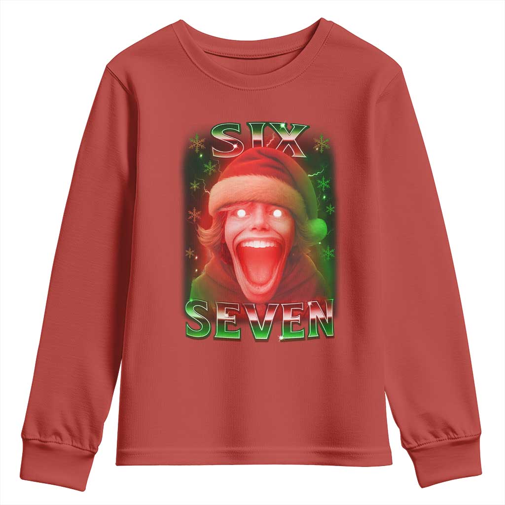 67 Six Seven Christmas Meme Youth Sweatshirt The Mason 67 Kid Gen Alpha Slang - Wonder Print Shop