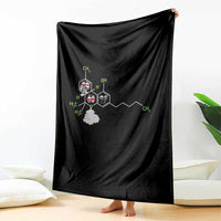 Cannabis Weed Throw Blanket Molecule THC Marijuana Stoner - Wonder Print Shop