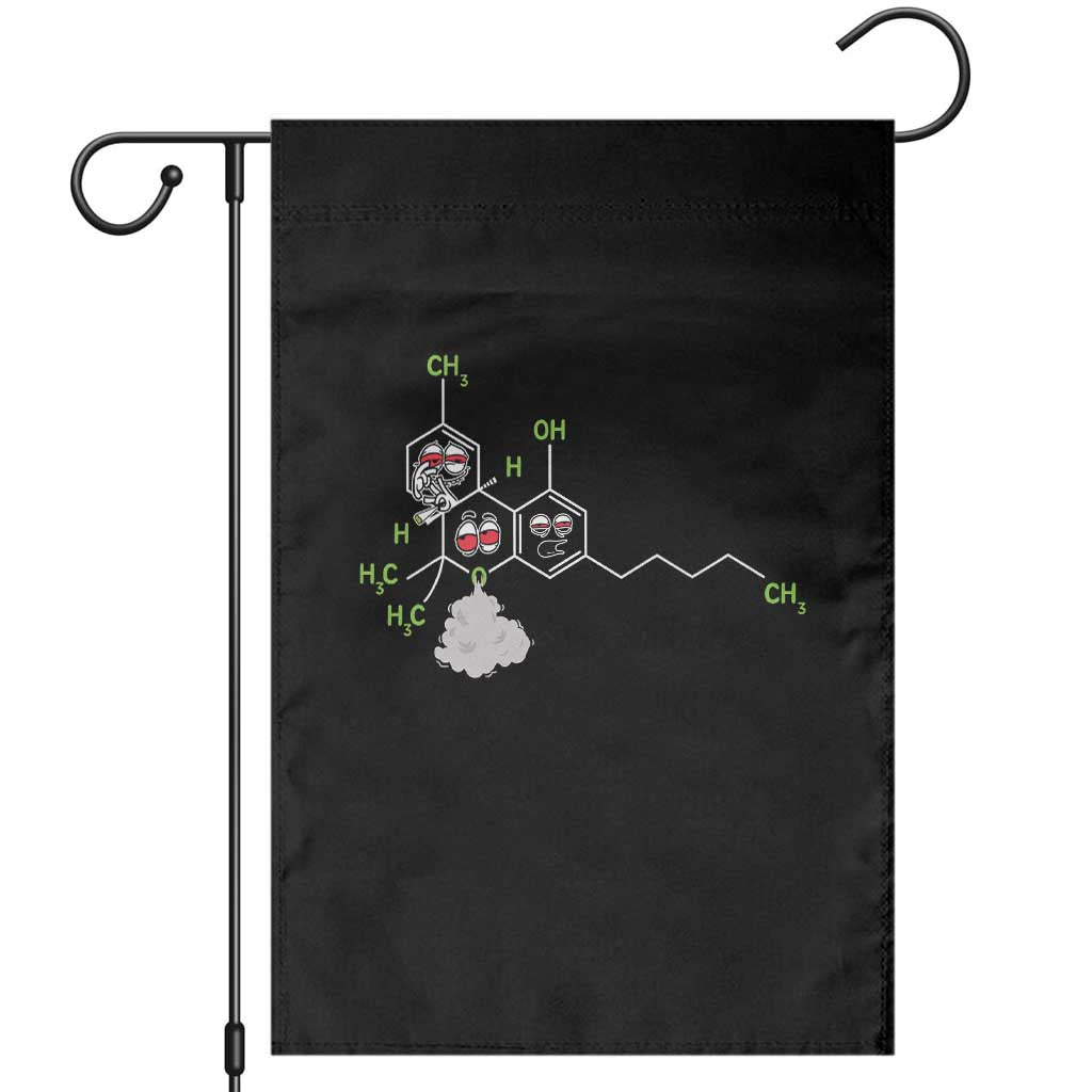 Cannabis Weed Garden Flag Molecule THC Marijuana Stoner - Wonder Print Shop
