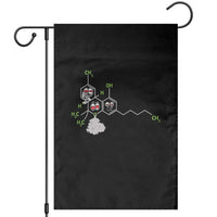 Cannabis Weed Garden Flag Molecule THC Marijuana Stoner - Wonder Print Shop