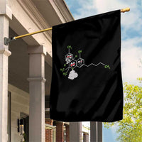 Cannabis Weed Garden Flag Molecule THC Marijuana Stoner - Wonder Print Shop