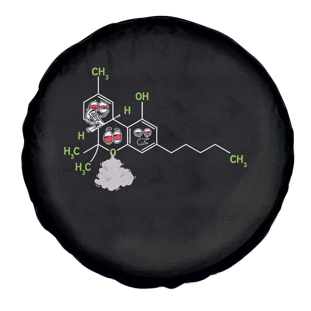 Cannabis Weed Spare Tire Cover Molecule THC Marijuana Stoner - Wonder Print Shop