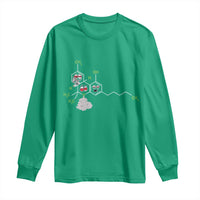 Cannabis Weed Long Sleeve Shirt Molecule THC Marijuana Stoner - Wonder Print Shop