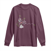 Cannabis Weed Long Sleeve Shirt Molecule THC Marijuana Stoner - Wonder Print Shop