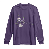 Cannabis Weed Long Sleeve Shirt Molecule THC Marijuana Stoner - Wonder Print Shop