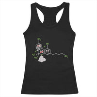 Cannabis Weed Racerback Tank Top Molecule THC Marijuana Stoner - Wonder Print Shop