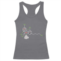 Cannabis Weed Racerback Tank Top Molecule THC Marijuana Stoner - Wonder Print Shop