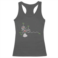 Cannabis Weed Racerback Tank Top Molecule THC Marijuana Stoner - Wonder Print Shop