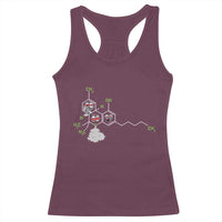 Cannabis Weed Racerback Tank Top Molecule THC Marijuana Stoner - Wonder Print Shop