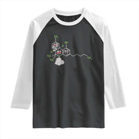 Cannabis Weed Raglan Shirt Molecule THC Marijuana Stoner - Wonder Print Shop