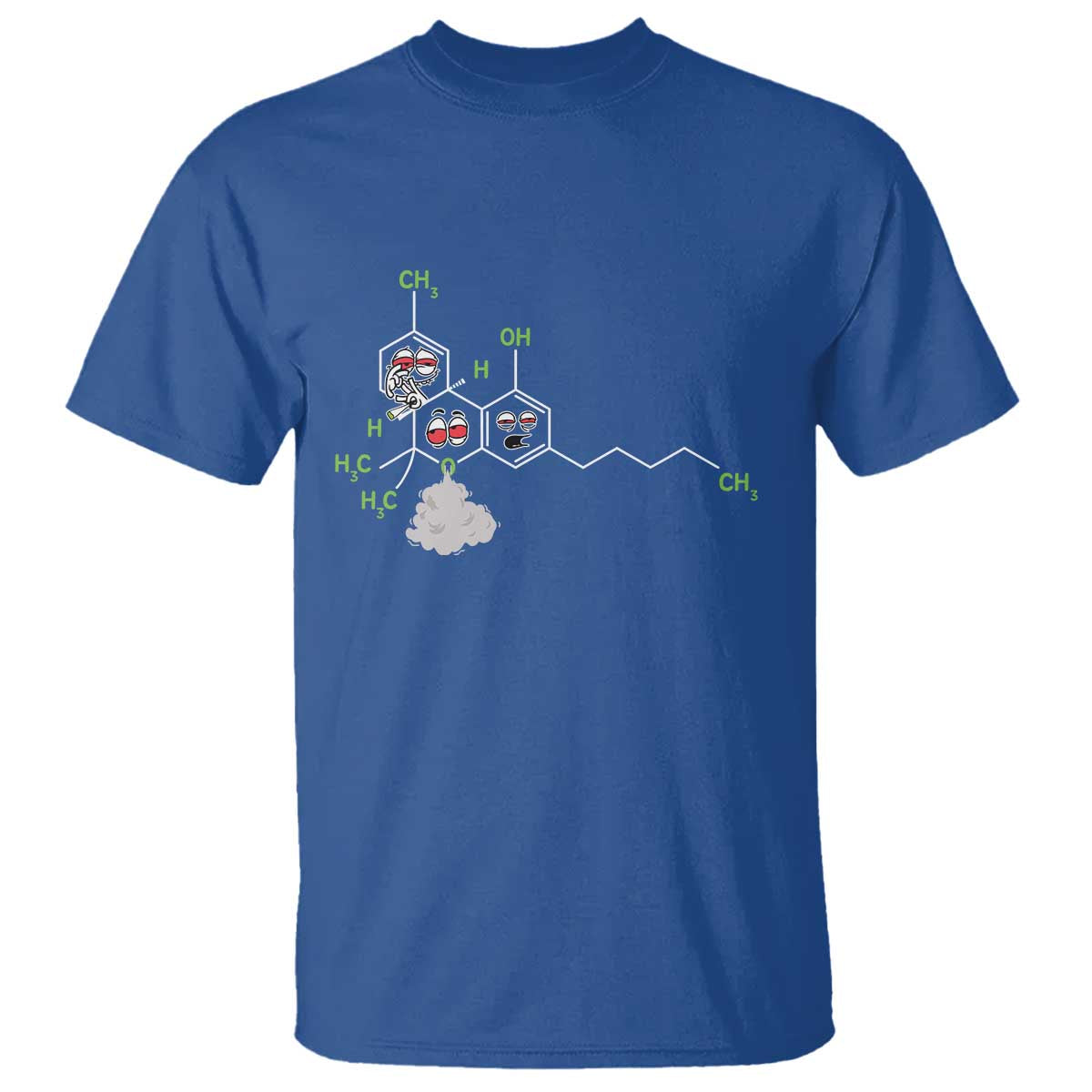 Cannabis Weed T Shirt Molecule THC Marijuana Stoner - Wonder Print Shop