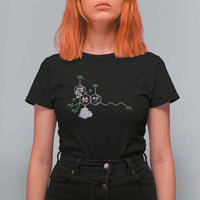 Cannabis Weed T Shirt For Women Molecule THC Marijuana Stoner - Wonder Print Shop