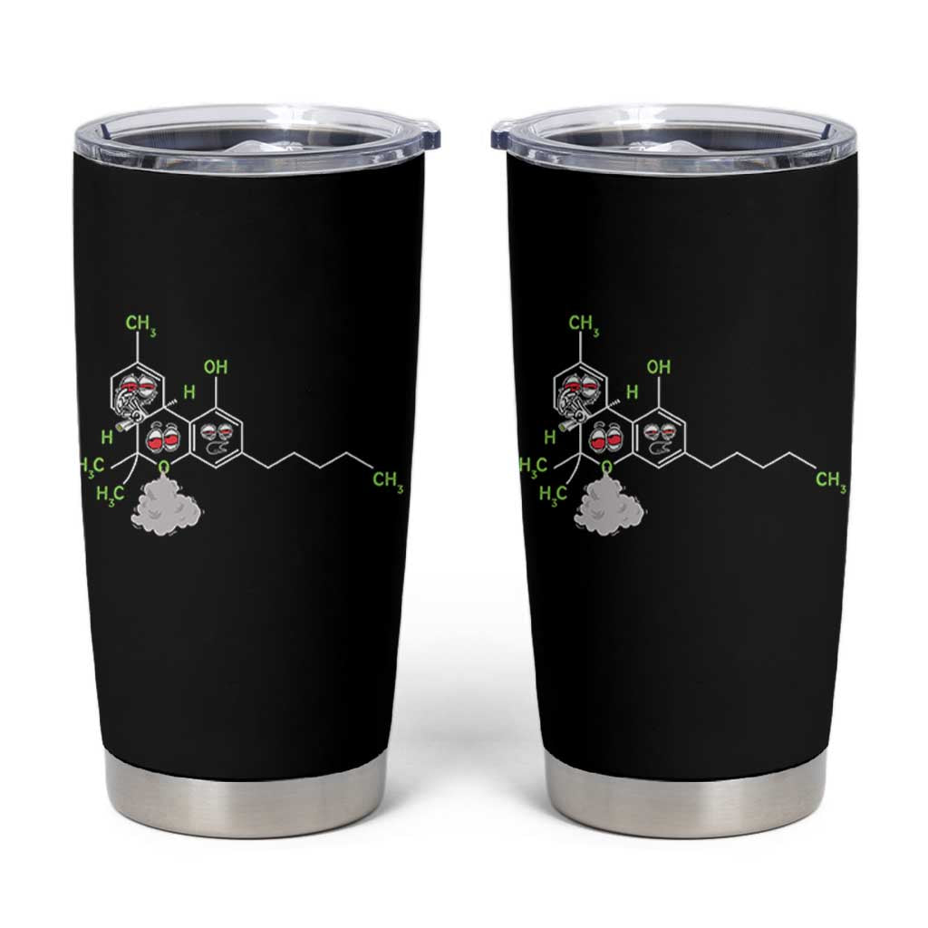 Cannabis Weed Tumbler Cup Molecule THC Marijuana Stoner - Wonder Print Shop