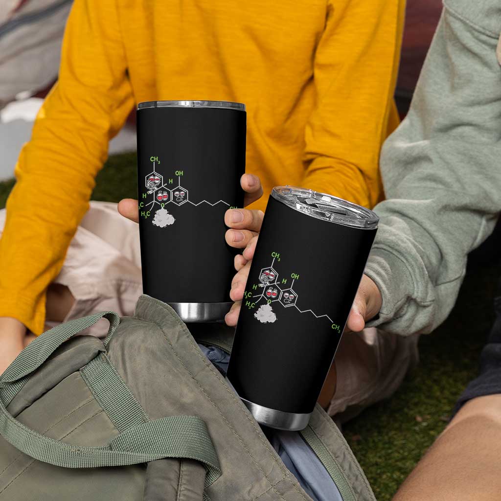 Cannabis Weed Tumbler Cup Molecule THC Marijuana Stoner - Wonder Print Shop
