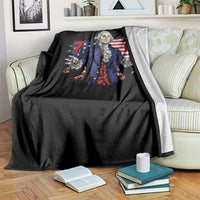 Funny George Washington 67 Throw Blanket Six Seven Meme Gen Alpha Slang - Wonder Print Shop