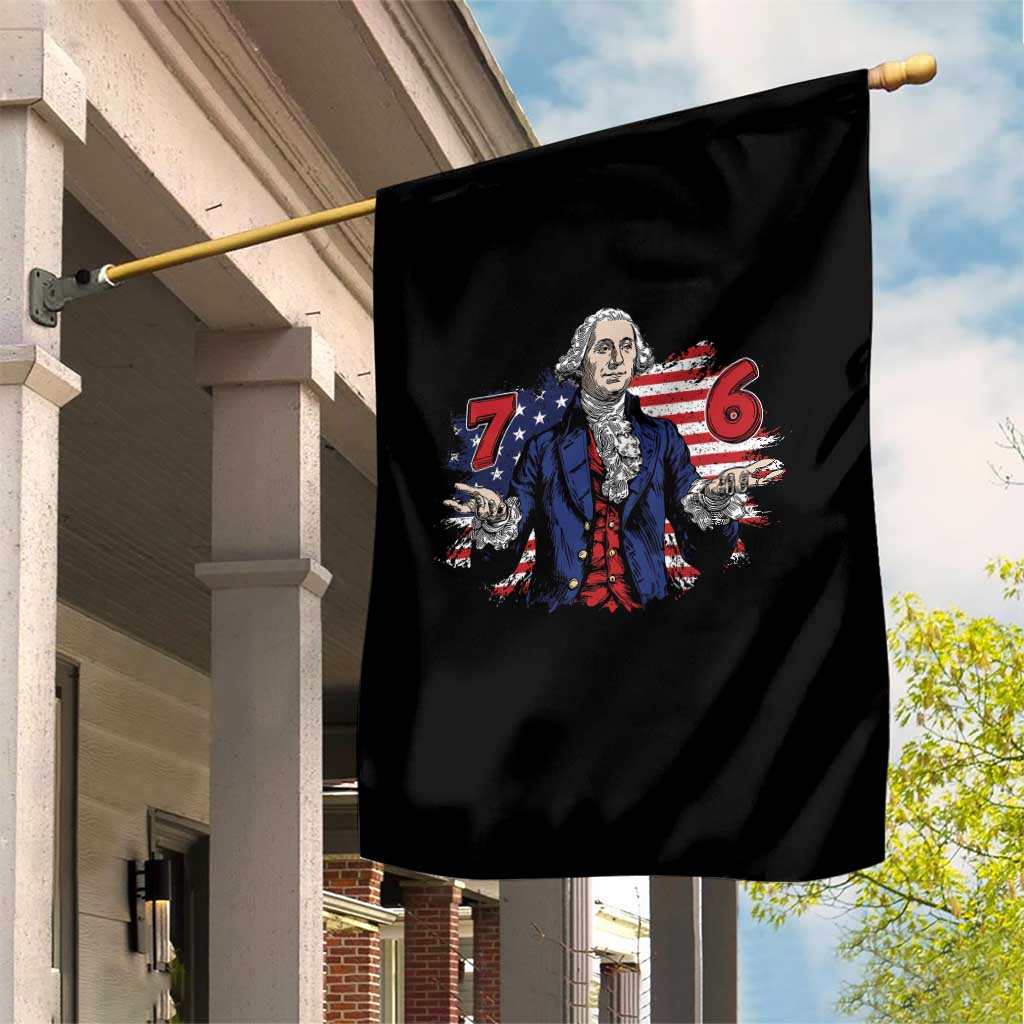 Funny George Washington 67 Garden Flag Six Seven Meme Gen Alpha Slang - Wonder Print Shop