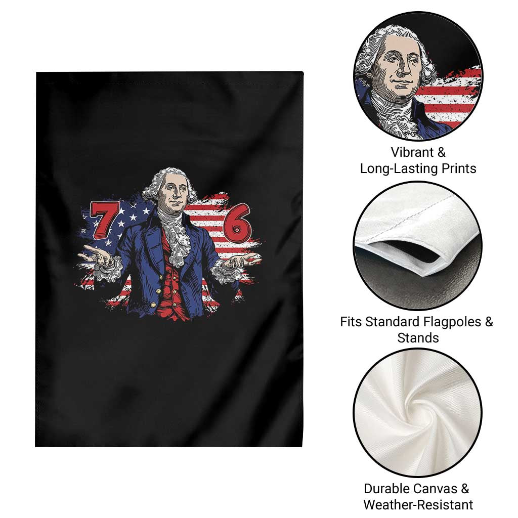 Funny George Washington 67 Garden Flag Six Seven Meme Gen Alpha Slang - Wonder Print Shop