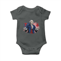 Funny George Washington 67 Baby Onesie Six Seven Meme Gen Alpha Slang - Wonder Print Shop