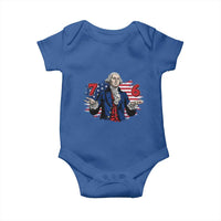 Funny George Washington 67 Baby Onesie Six Seven Meme Gen Alpha Slang - Wonder Print Shop