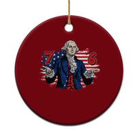 Funny George Washington 67 Ceramic Ornament Six Seven Meme Gen Alpha Slang - Wonder Print Shop