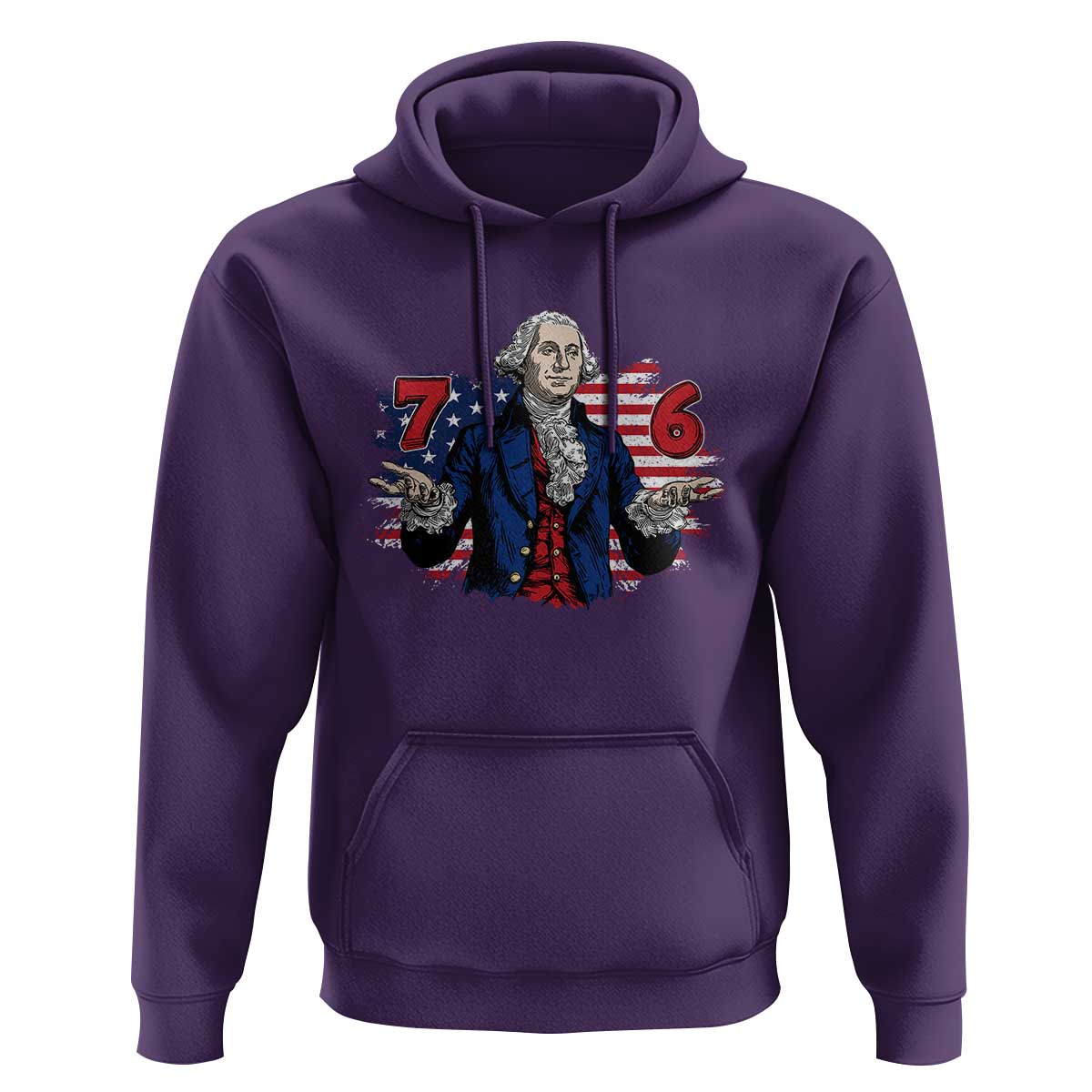 Funny George Washington 67 Hoodie Six Seven Meme Gen Alpha Slang - Wonder Print Shop