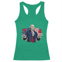 Funny George Washington 67 Racerback Tank Top Six Seven Meme Gen Alpha Slang - Wonder Print Shop