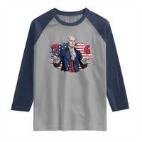 Funny George Washington 67 Raglan Shirt Six Seven Meme Gen Alpha Slang - Wonder Print Shop