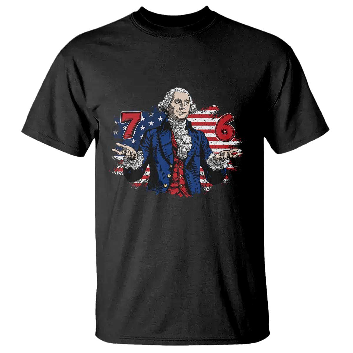 Funny George Washington 67 T Shirt Six Seven Meme Gen Alpha Slang - Wonder Print Shop