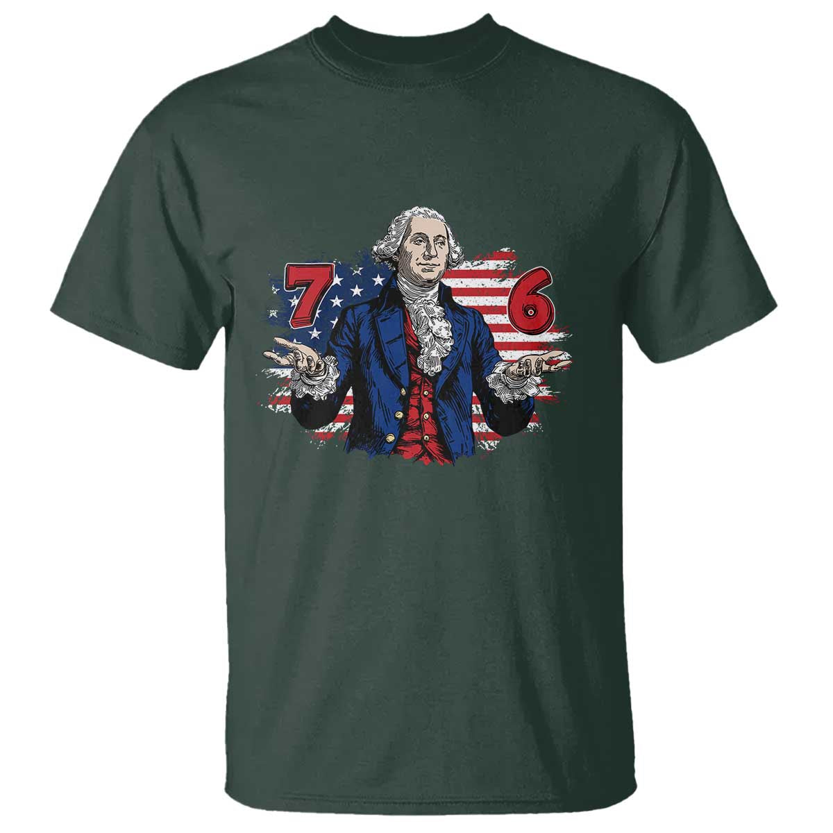 Funny George Washington 67 T Shirt Six Seven Meme Gen Alpha Slang - Wonder Print Shop