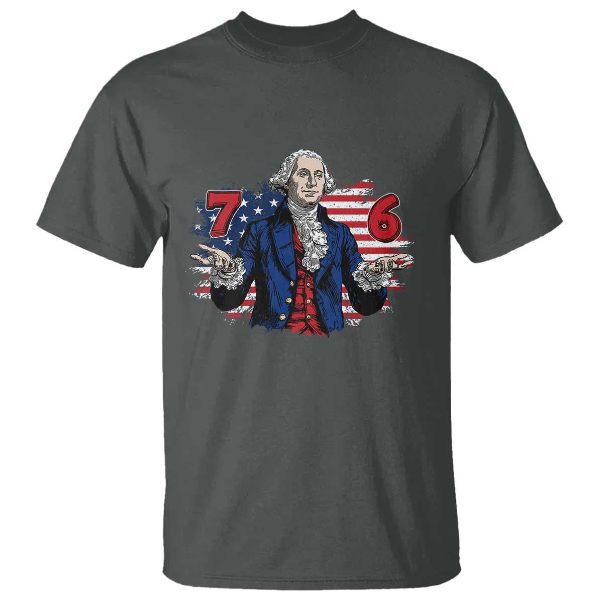 Funny George Washington 67 T Shirt Six Seven Meme Gen Alpha Slang - Wonder Print Shop